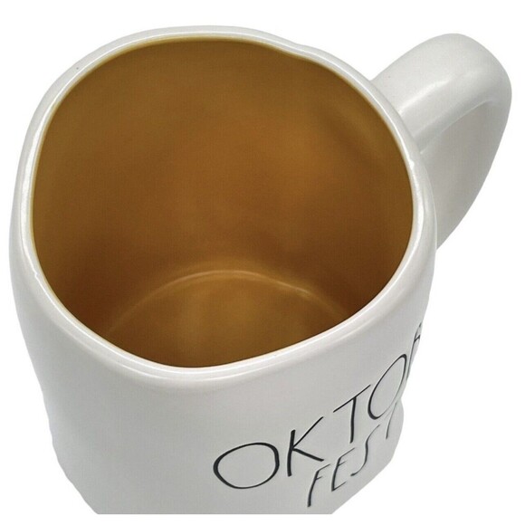 Rae Dunn OKTOBERFEST Ceramic Mug Thanksgiving Orange Farmhouse Classic NEW 2021 - Picture 3 of 8